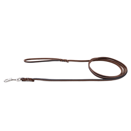 Selected by ZOO - Lærsnor Hera brun 6 mm x 180 cm - Hund - Halsbånd - ZOO.no