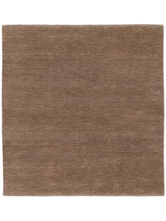 Duży Handloom Fringes Dywan - Jasnobrązowy 250X250 Wełna