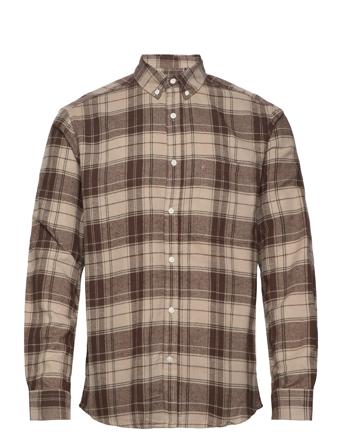 Onsluka Reg Ls Check Shirt Beige ONLY & SONS