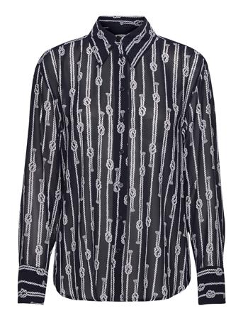 Spaced Sailor Over Sz Top Black Michael Kors