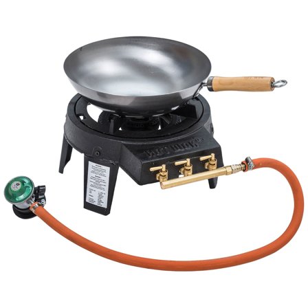 Hot wok Gasolbrännarset med wokpanna 7 kW | Utematlagning > Grillar > Gasolbrännare | Bagaren och Kocken
