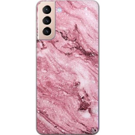 Samsung Galaxy S21 Deksel / Mobildeksel - Glitrer Marmor