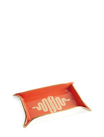 Jonathan Adler Snake Valet Tray - Orange - 18X13X3CM