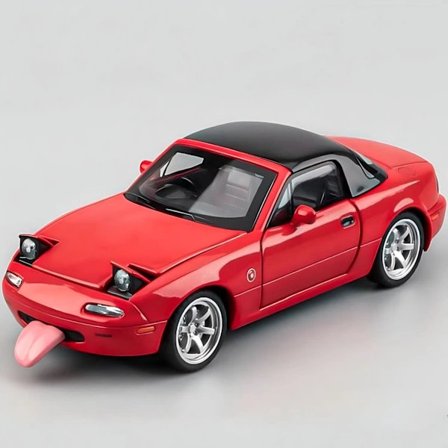 Mazda Miata MX5 Leksaksbil 1/32 Diecast Modellbilar, Billeksaker för Barn i Åldern 4-7 Miata Present till Pojkar i Åldern 3-5, Dra Tillbaka RC 