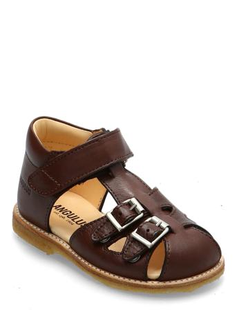 Sandals - Flat - Closed Toe - Shoes Summer Shoes Sandals Brun ANGULUS