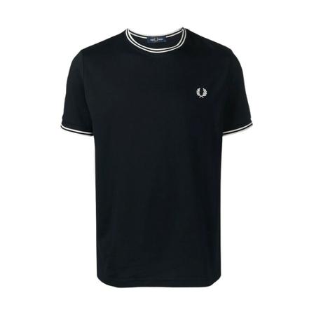Fred Perry FP Twin Tipped T-Shirt , Blauw , Heren , Maat: 2XL