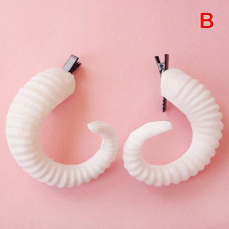 Devil Horn Hårspännen Cosplay Får Horn Hårnål Halloween