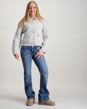 True Religion BECCA MID RISE BOOT CUT FLAP Blauw Jeans Meisjes - Kids Brand Store