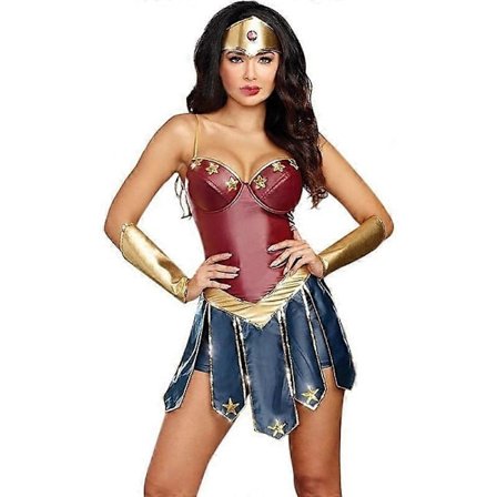 Halloween Wonder Woman Kostym Party Performance Cosplay Kostym