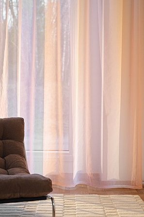 Jotex - Extra Breite Voile-gardine Gelb/beige - LOLLIPOP - Kaufe Multifunktionsgardinen bei Jotex