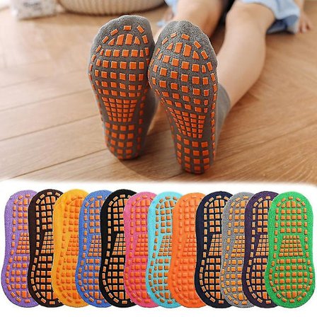 2 paria lapset aikuiset liukastumista estävät sukat trampoliinisukat puuvillaiset hengittävät lyhyet sukat Joustavuus Urheilu Poika Tyttö Outside 