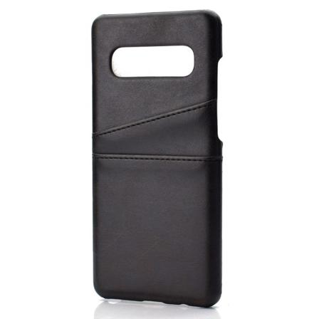 Samsung Galaxy S10+ - Stilfuldt vintage cover med kortrum Svart