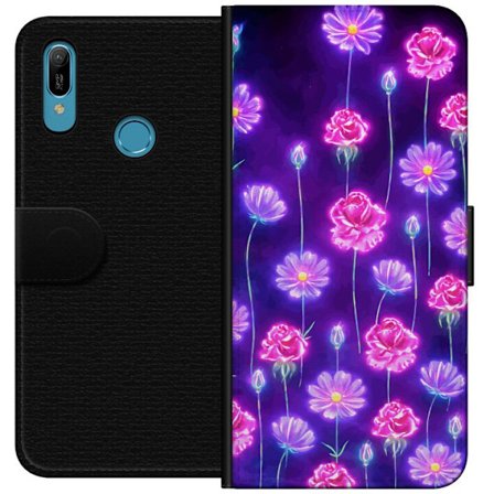 Kompatibelt Lommeboketui til Huawei Y6 (2019) Bloom Reverie Electric Petals