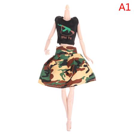 2st/ Set Docka Camouflage Kläder För 1/6 30cm Dockoutfit Acce