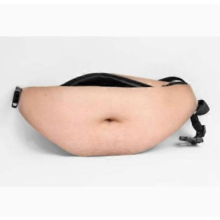 Kreativ Anti-chikane Falsk Mave Taljetaske Mavetaske