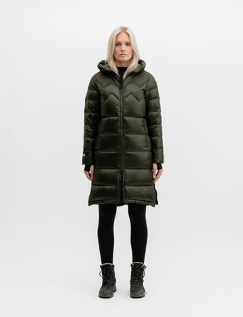 Mountain Works Ws Cocoon Down Parka - Khaki green - M