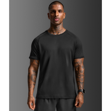 2XU Aero Mesh Tee Black/Silver Reflective