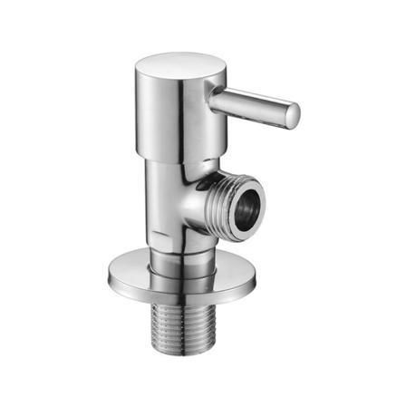 Reguleringsvinkelhane med håndtag, stopventil (1/2" * 1/2") til køkken og badeværelse, krom [Energiklasse A]