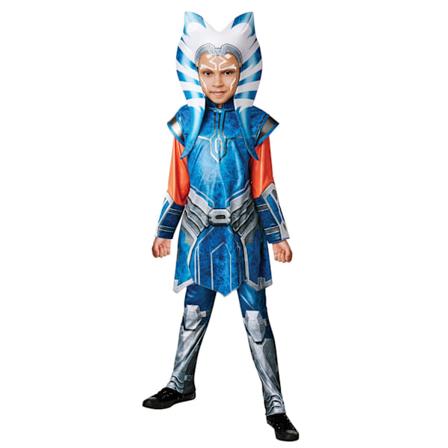 Star Wars Barn/Barn Deluxe Ahsoka Tano Kostym S Blå/Oran Blue/Orange/White S