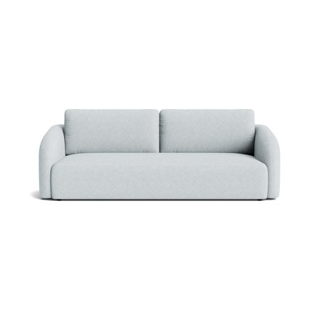 Savona 3-Sitzer-Schlafsofa, Stauraum, Aragon Kristallblau, Modernes Design mit Bettfunktion, Bettkasten, Bequeme Polsterung, Breite 90cm