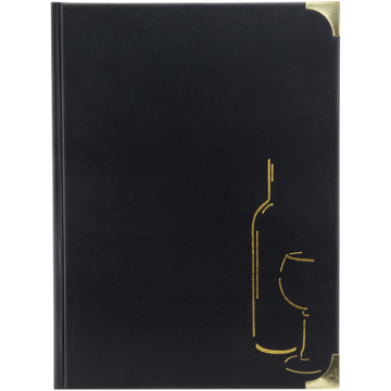 Menypärm Dryck Securit Svart A4