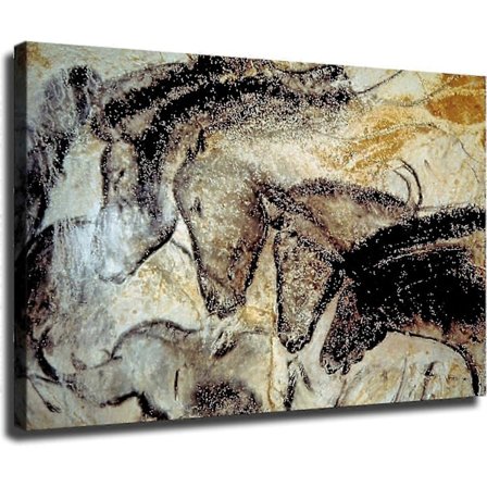 Chauvet Cave Hester Plakat Dekorativt Maleri Soverom Kontor Baderom Dekorativt Maleri HD Bilde Trykk Lerret Kunst 12x18 tommer