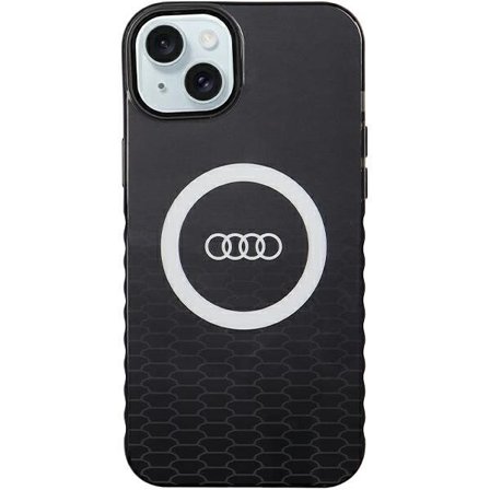 Audi IML Big Logo MagSafe-etui for iPhone 15 Plus / 14 Plus - svart