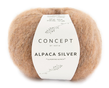 Katia Alpaca-Silver Lys-Brun-Silver 273, 25g