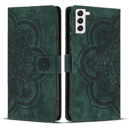 Mandala Præget Retro Frostet Læder Telefoncover - lingling}