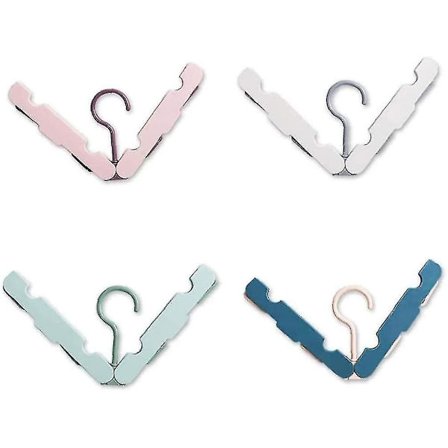 Foldbare Kleshengere, 4 stk Bærbare Reisekleshengere, Campingkleshengere Mini Kleshengere