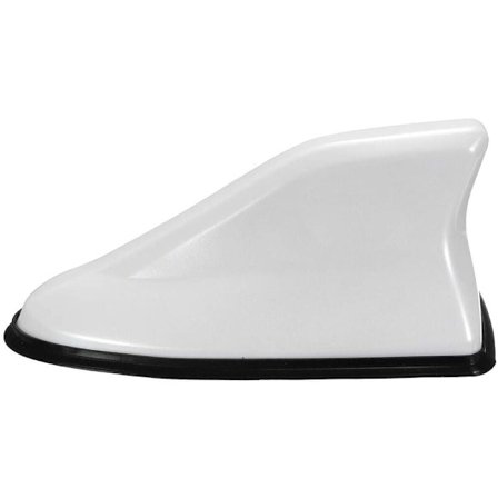 Universal Auto Car Shark Fin Roof Antenna Am FM Radio Dekorera - Vit