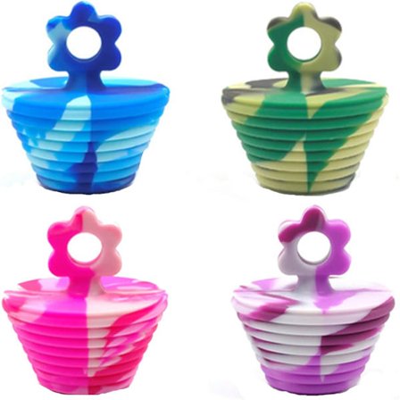 4 stk. universelle silikonepropper til vask, silikoneafløbsprop til vask, køkkenafløbsprop, badekarsprop til køkken og badeværelse, blandede farver