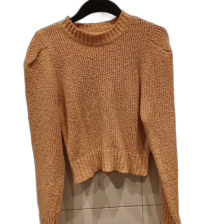 Ljus orange långärmad tröja