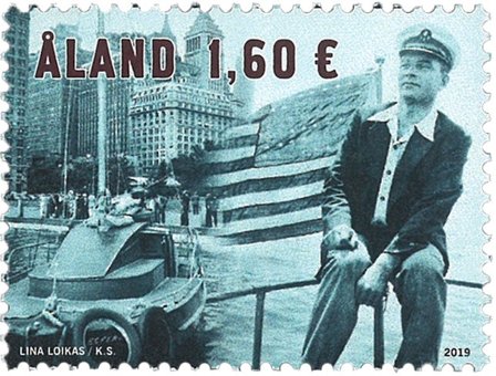 Åland 2019 - Uno Ekbloms verdensrekord - Postfrisk frimærke