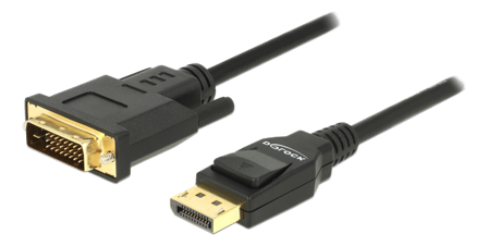 Delock videoadapterkabel - DisplayPort til DVI-D - 1 m