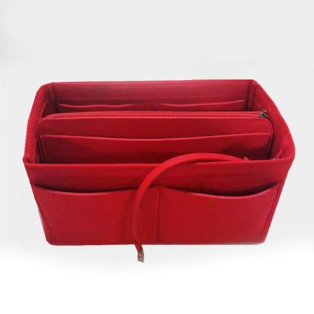 2023 New Best Discount Travel Organizer Handväska Filtväska Tote Liner Handväska Påse Insats Dam 3 storlekar Red
