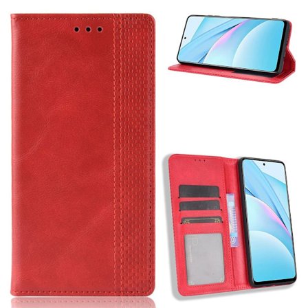 Bofink Vintage läder Xiaomi Mi 10T Lite 5G fodral - Röd