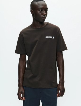 WOOD WOOD Wwace Tee Doublesun 25220 - Black - S