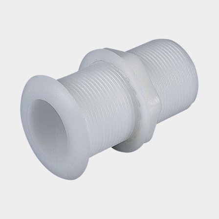 Tampão de fundo / bujão de casco, passante, plástico, Ø75/40 mm, 175 mm