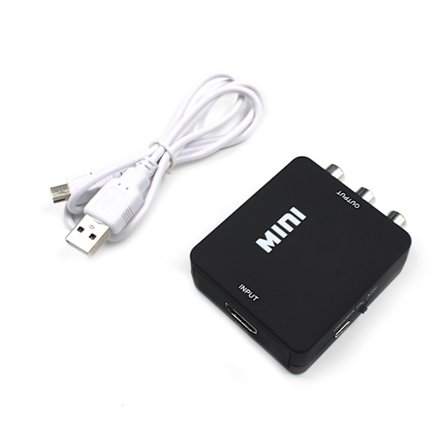 Mini Composite 1080P HDMI-kompatibel til RCA Audio Video CVBS AV Adapter Konverter til HDTV