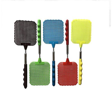 5 stk. Udtrækkelig fluesmækker til at forhindre myg, insektbekæmpelse, skadedyrsbekæmpelse, teleskopisk ketsjer