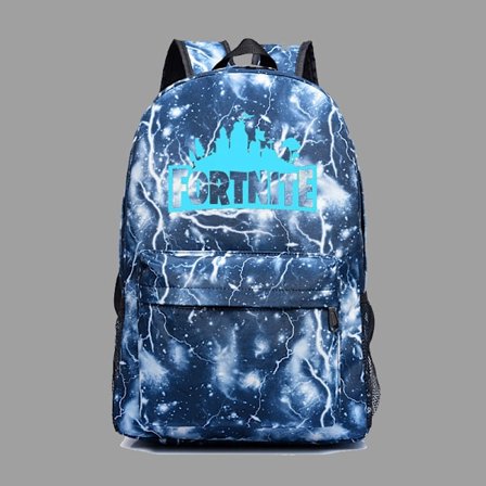 Ryggsäck Luminous Skolväska Glow in the Dark Svart