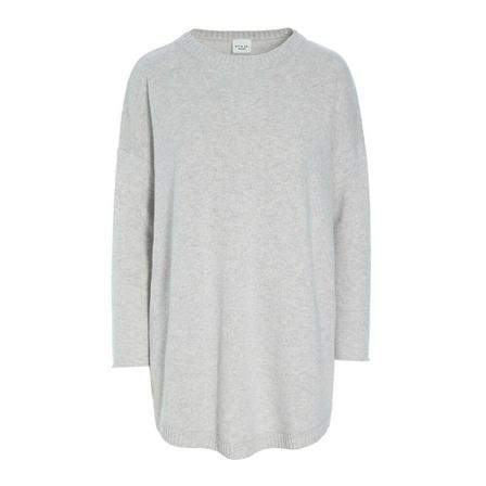 Bitte Kai Rand Bitte Kai Rand Cocoon Wool Blend Oversize Blu Bluser 227-1061-3951 Lunar Rock Melange Grå, Dame Striktrøjer