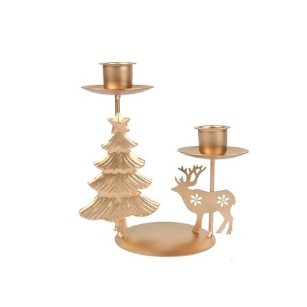 Nordisk Retro Antik Julelysestake Ornamenter Jul