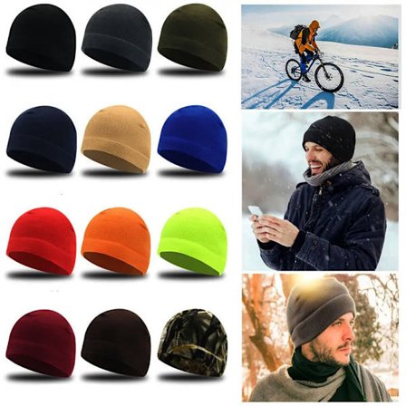 Unisex Warm Fleece Fabric Hats Classic Tactical Windproof Outdoor Hiking Accessories Fishing Cycling Hunting Military Men Caps