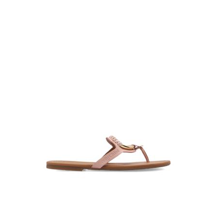 See by Chloé Hana leather slides Pink, Dame Sandaler, Størrelse: 36 EU