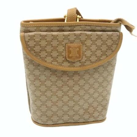 Celine Vintage, Pre-owned Pouch Beige, Dames, Maat:ONE Size,leer