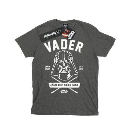 Star Wars Boys Darth Vader Collegiate T-Shirt 7-8 år Charcoal