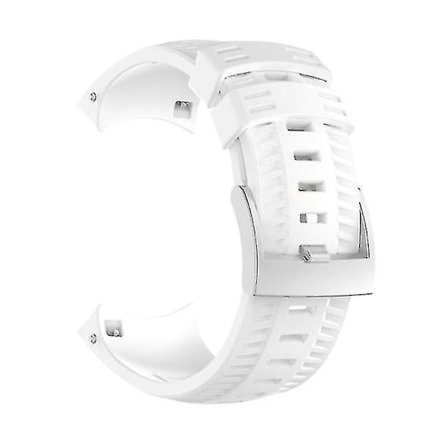 Ersättning Silikonklockarmband För Suunto 9 Vit