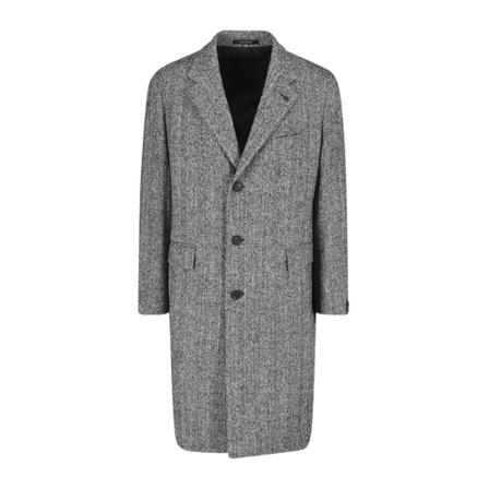 Tagliatore Single-Breasted Coats Grå, Herre Uldfrakker